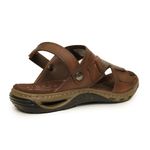 Sandalia-Masculina-Fechada-Couro-Tiras-Pegada-Marrom