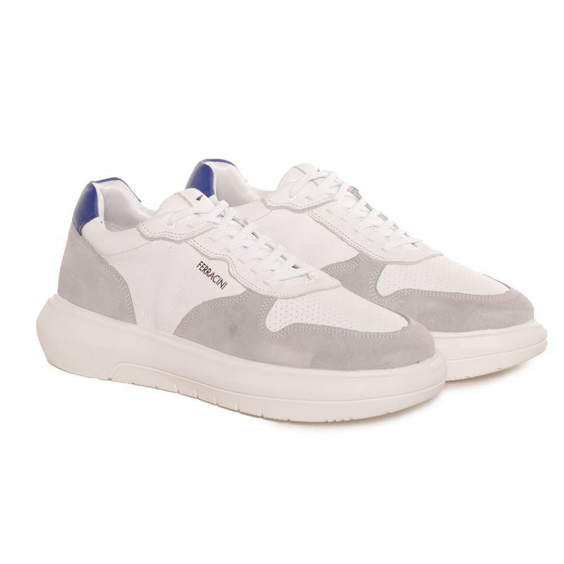 Sapatenis-Ferracini-Easy-Branco-e-Cinza-Masculino