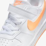 Nike Tenis COURT BOROUGH LOW DV5457-119 LaranjaBranco Sint -3-
