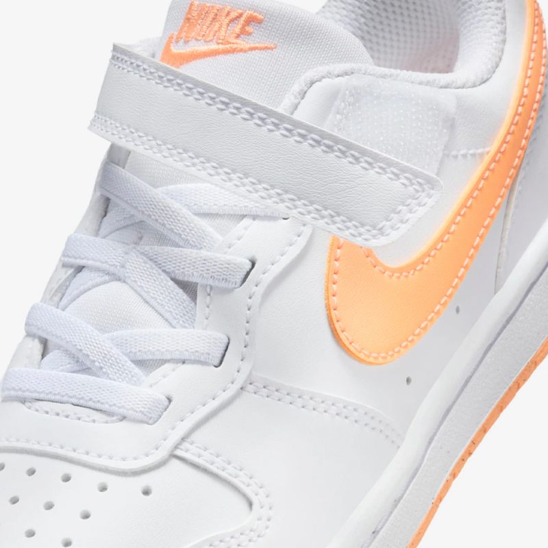 Nike Tenis COURT BOROUGH LOW DV5457-119 LaranjaBranco Sint -3-