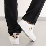 Dakota Tenis Casual D0182-1 White,Natural Century,Pelo Mucca -5-