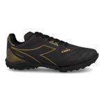 Diadora Chuteira DFAF138-01 TORNEO III SCTY Preto-Dourado Sint_3__