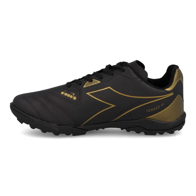 Diadora Chuteira DFAF138-01 TORNEO III SCTY Preto-Dourado Sint_5__