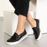 Via Marte Tenis Casual 016023-01 PretoPreto Napa LineNapa -7-