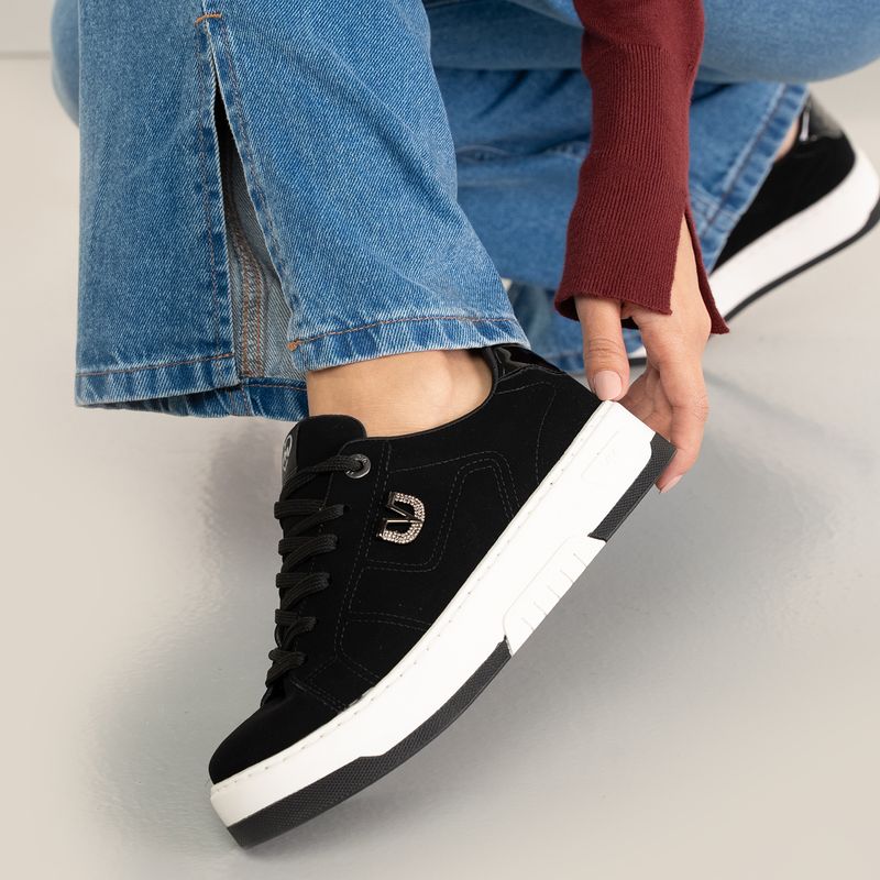 Via Marte Tenis Casual 126014-09 PretoPreto Sint -7-
