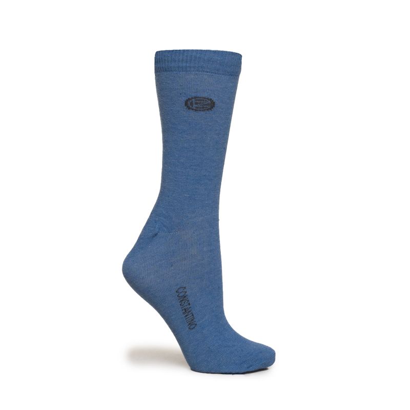 Constantino Meia 086 384003437442-004 Mescla Azul Algodao -1-
