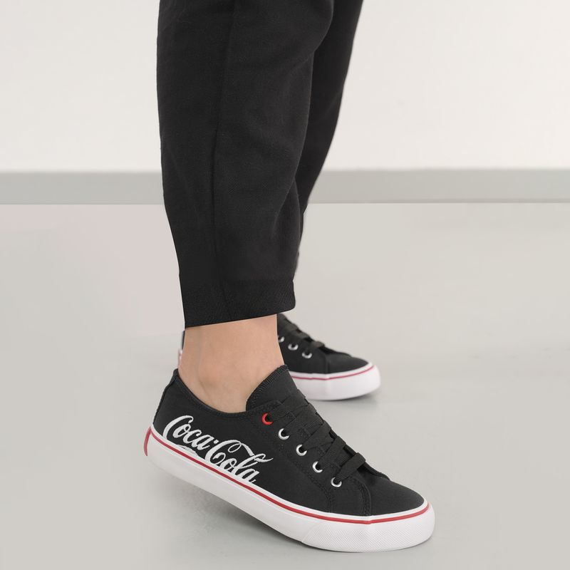 Coca Cola Tenis WOOSTER CANVAS CC2452-BCOVMO BrancoVermelho Sint -4-