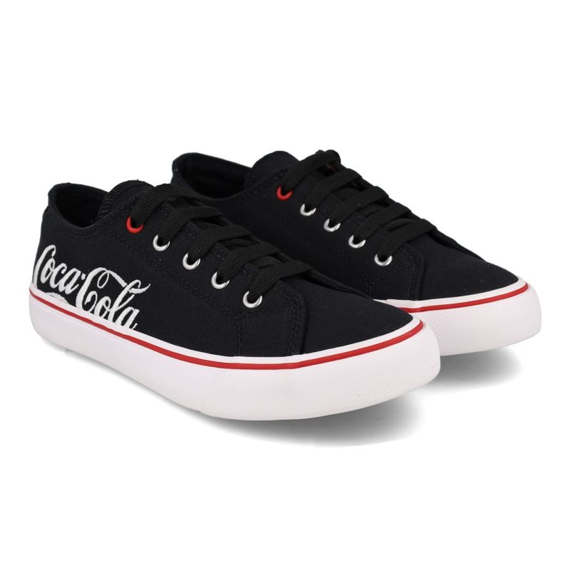 Coca Cola Tenis WOOSTER CANVAS CC2452-PTO-BCO Preto-Branco Sint_9__