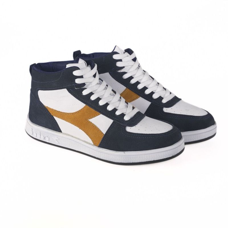 Tenis-Diadora-Hi-Playmaker-Branco-e-Marinho-Unissex