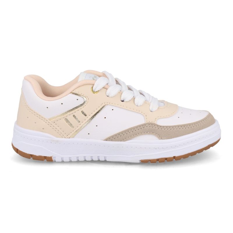 Kidy Tenis 448-1003-0445 Branco-Bege Sint_3__