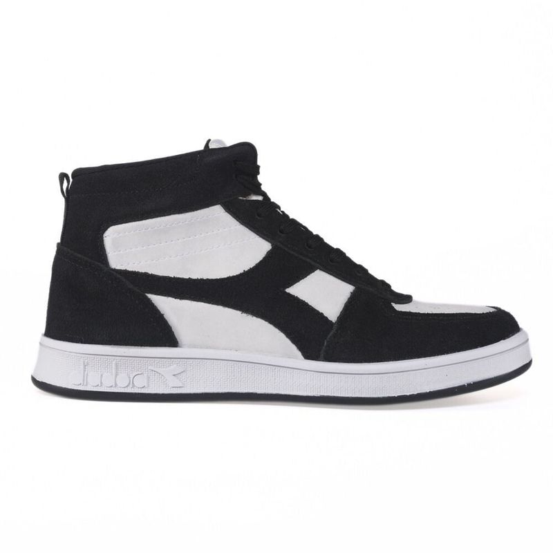 Tenis-Diadora-Hi-Playmaker-Branco-e-Preto-Unissex