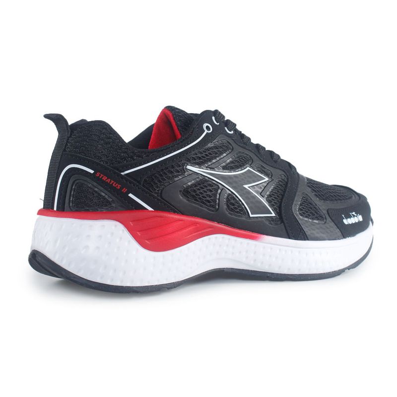 Tenis-Esportivo-Stratus-II-Preto-e-Vermelho-Diadora-Unissex
