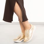 Usaflex Tenis Casual UC06007005 Ouro Light Couro -2-