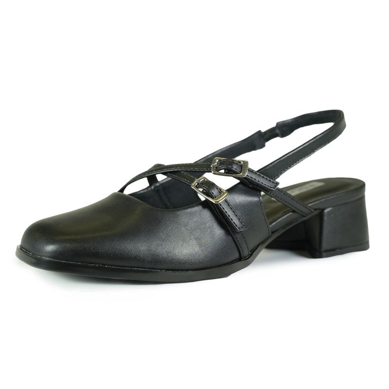 Sapato-Feminino-Salto-Bloco-Slingback-Fivelas-Quiz