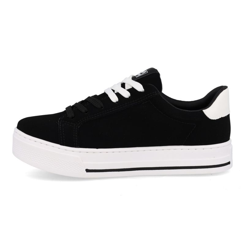 Via Marte Tenis Casual 027025-02 Preto-Branco Nobuck-Napa_4__