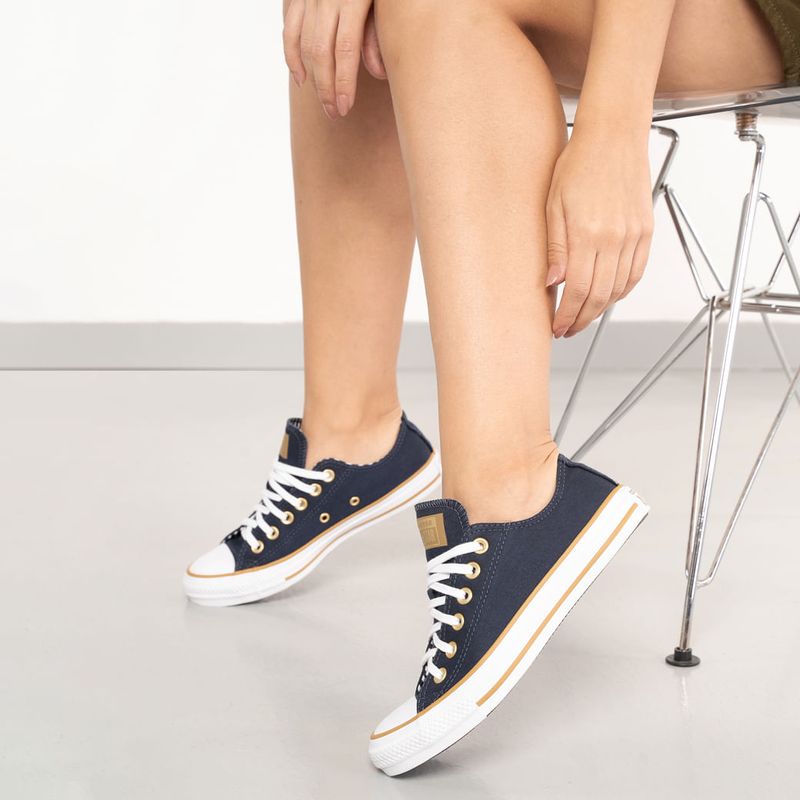 All-Star-Tenis-CHUCK-TAYLOR-CT26620002-Marinho-EscuroMarrom-ClaroBranco-Sint--9-