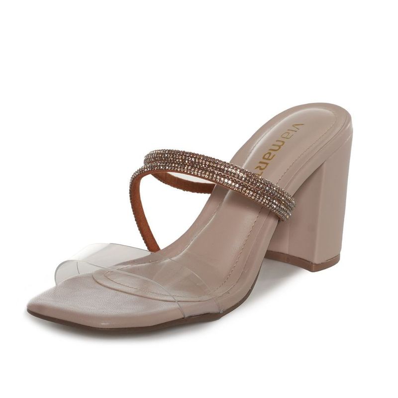 Tamanco-Feminino-Brilho-Salto-Grosso-Vinil-Via-Marte