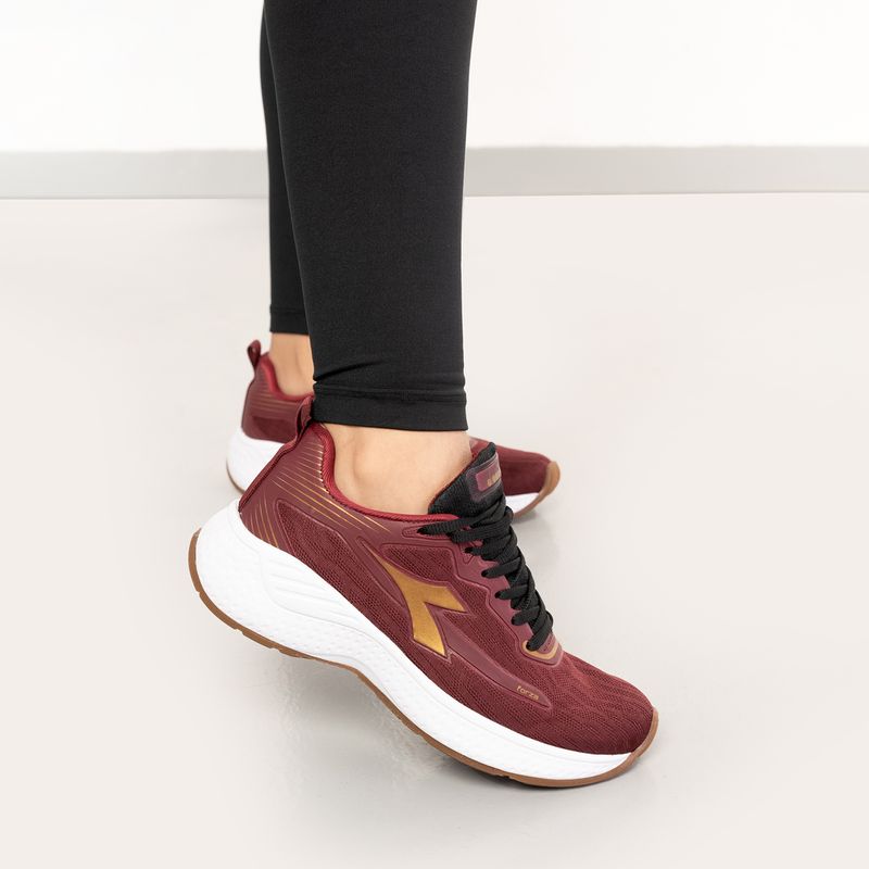 Diadora Tenis DFAR061-03 FORZA VinhoDourado Sint -3-
