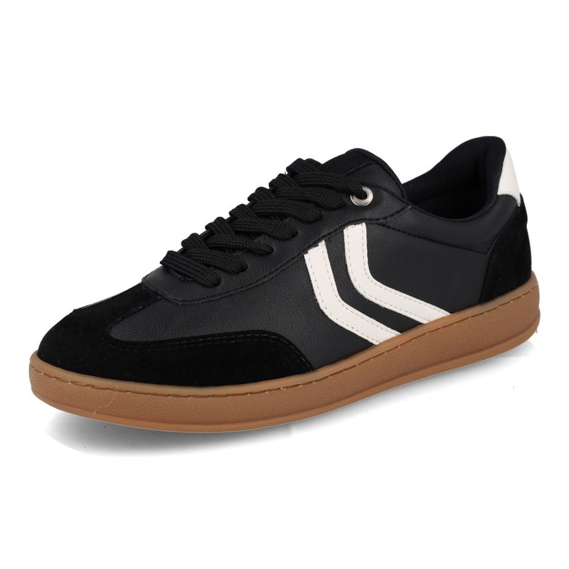 M Shuz Tenis Casual SD251611 Preto-Branco Camurca-Napa_8_999999992636445_