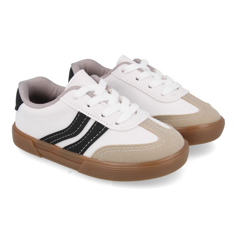 Molekinho Tenis 2136-174-17063-96637 Branco-Branco Off-Preto Sint_6__