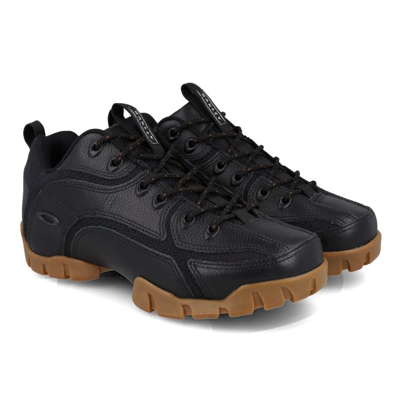 OAKLEY TENIS MOD FLAK II FOF100241-050 Preto-Marrom COURO_9_999999992622158_