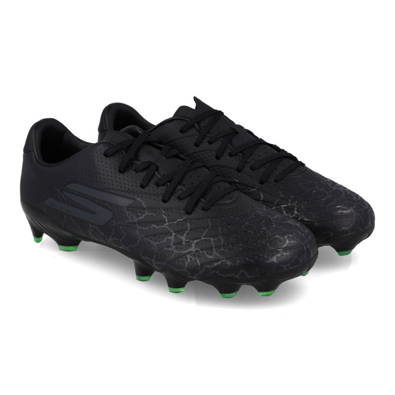Skechers Chuteira SKX GOLD FG 252017-BKSL Preto-Prata Sint_9__