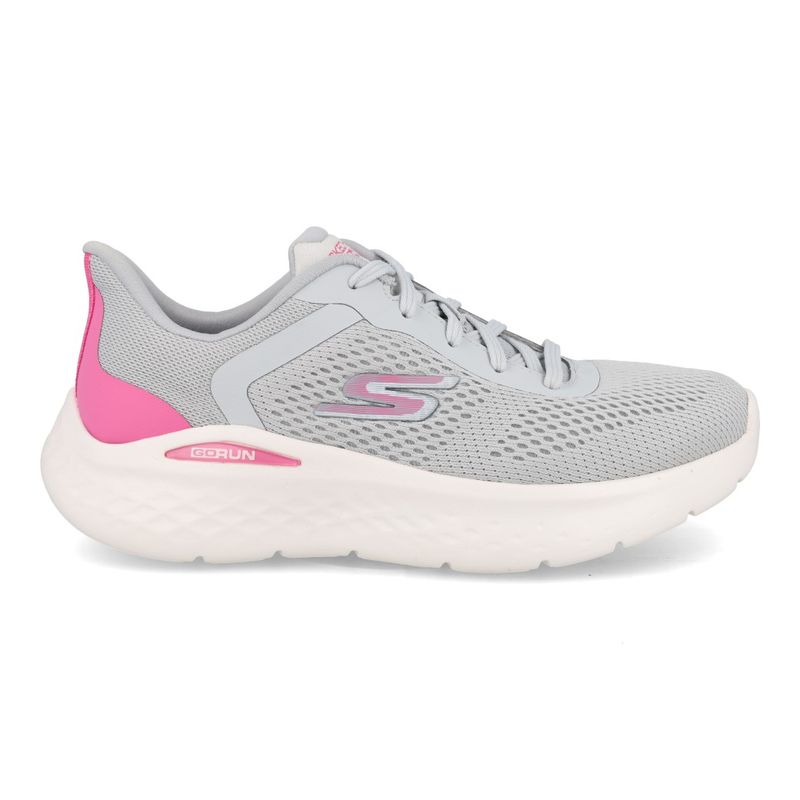 Skechers Tenis GO RUN LITE 896313BR-GYPK Cinza Escuro-Rosa Choque_3__