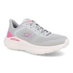 Skechers Tenis GO RUN LITE 896313BR-GYPK Cinza Escuro-Rosa Choque_4__