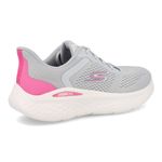 Skechers Tenis GO RUN LITE 896313BR-GYPK Cinza Escuro-Rosa Choque_6__