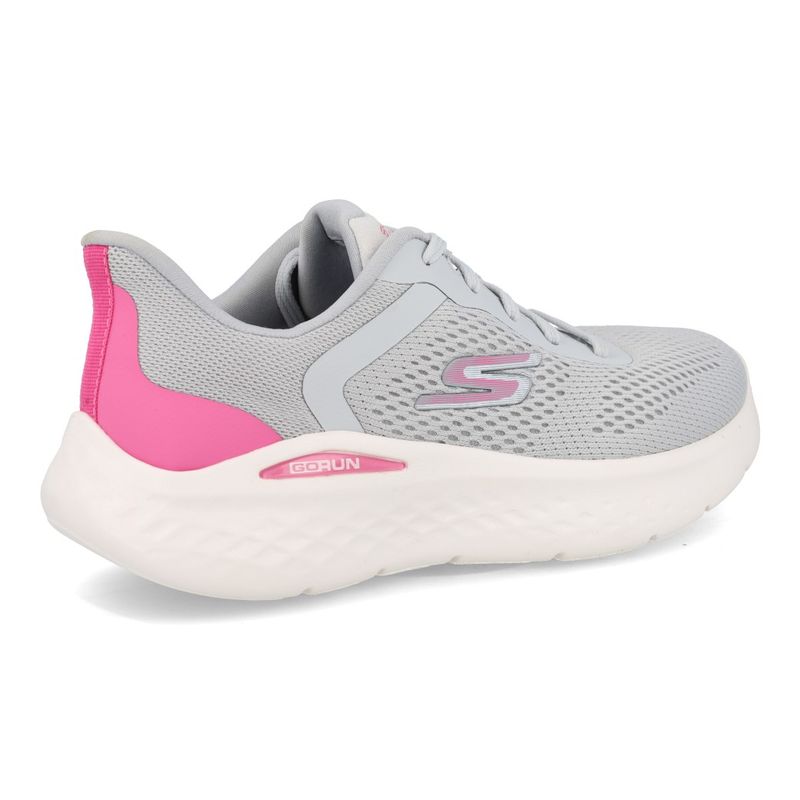 Skechers Tenis GO RUN LITE 896313BR-GYPK Cinza Escuro-Rosa Choque_6__