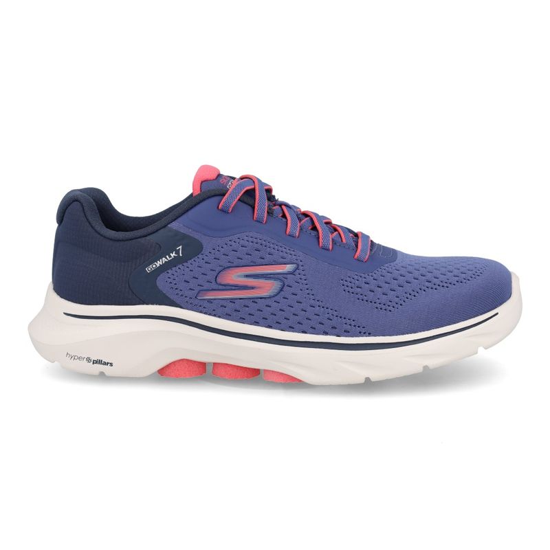 Skechers Tenis GO WALK 7 125215-NVCL Azul EScuro-Coral Sint_3__