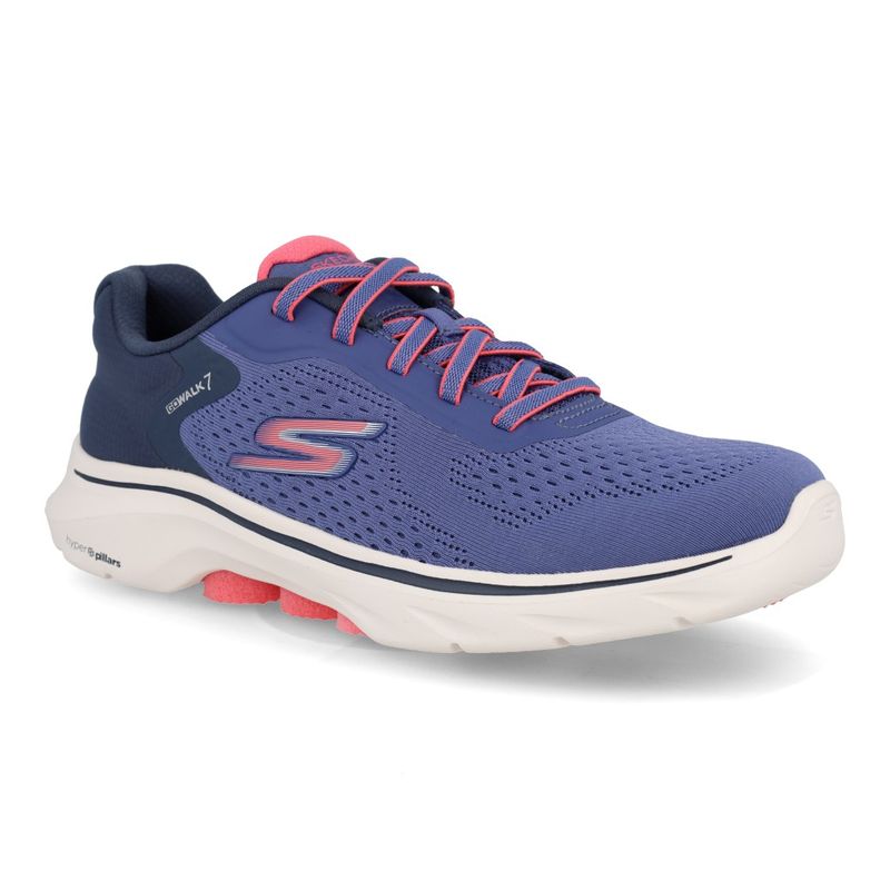 Skechers Tenis GO WALK 7 125215-NVCL Azul EScuro-Coral Sint_4__