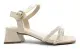 Sandália Salto Molekinha Creme e Cristal Menina-1751629781122