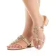Sandália Salto Grosso Mississipi Cotton Feminina Dourada-1751640710925