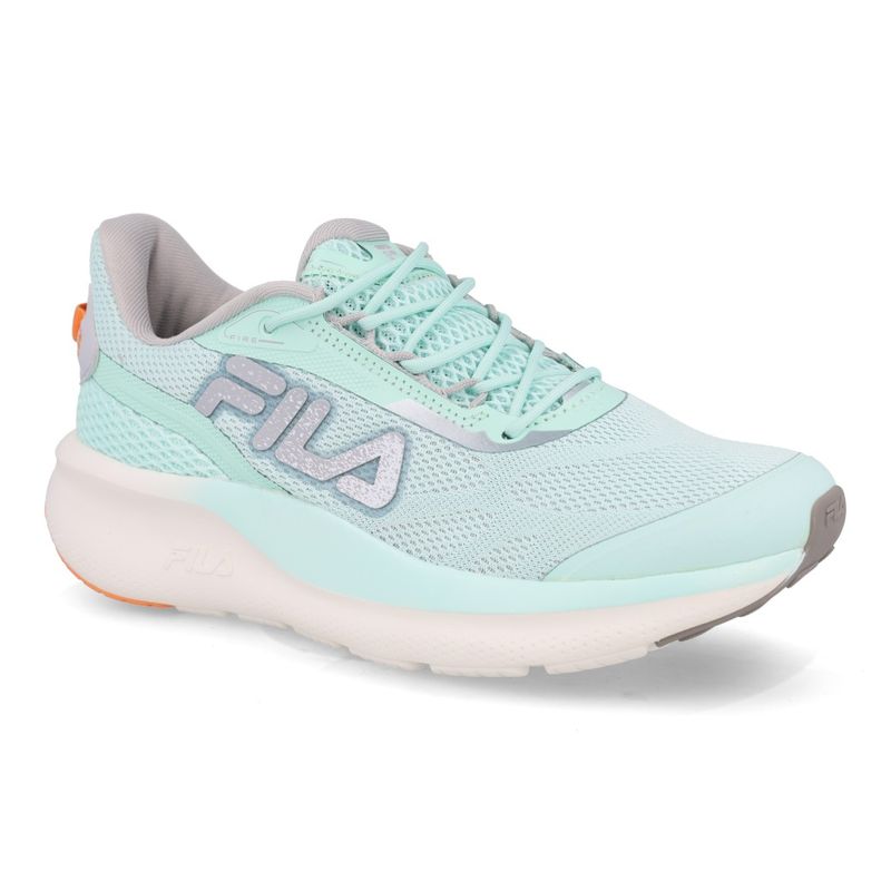 Fila Tenis FIRE F02TR00019-6241 Verde Agua-Prata-Laranja Sint_4__