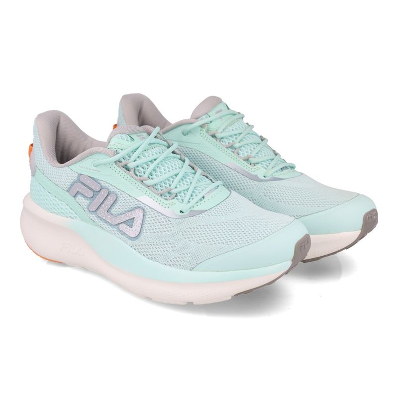 Fila Tenis FIRE F02TR00019-6241 Verde Agua-Prata-Laranja Sint_9__