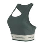 New Balance Top WB41048B-NWG F ESSENTIALS ACTI Verde Folha Poliamida -8-