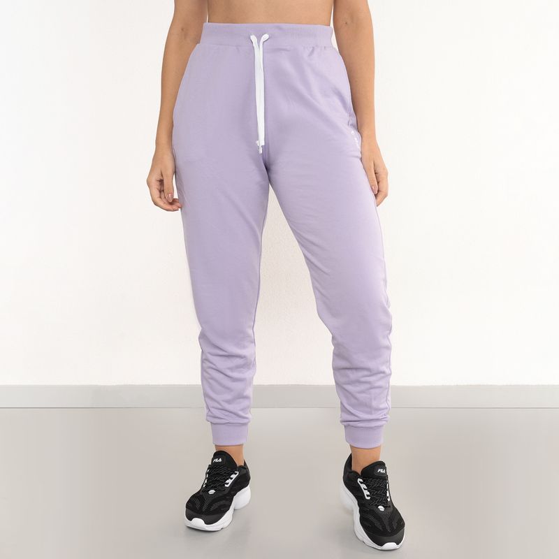 Fila Calca F12L00697-3474 Lilas PastelBranco Poliester -1-