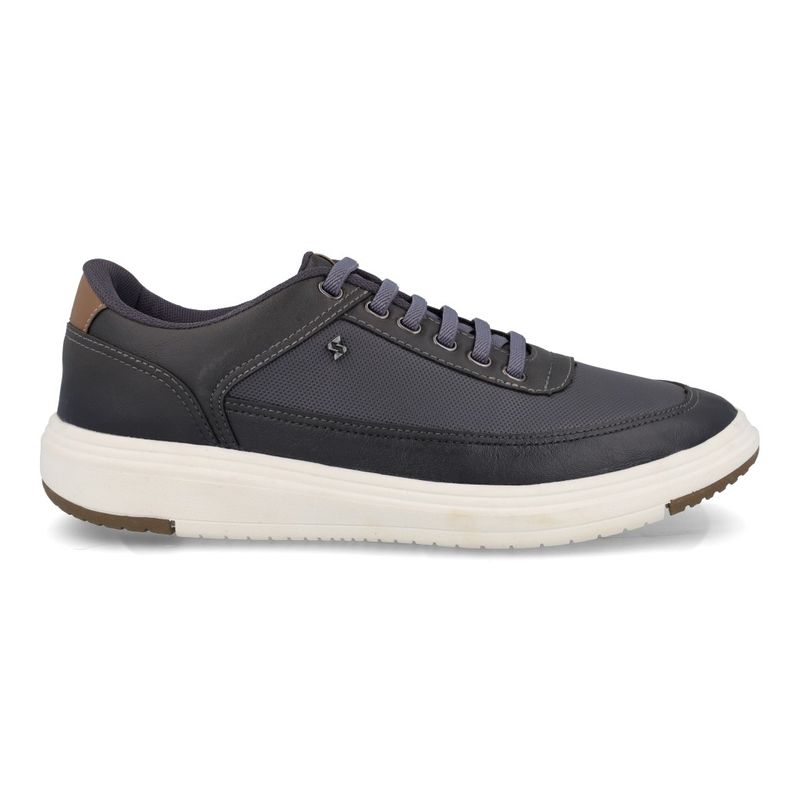 Cazzac Tenis Casual 106 CAZ SPA 33D Chumbo Couro_3_999999992574246_