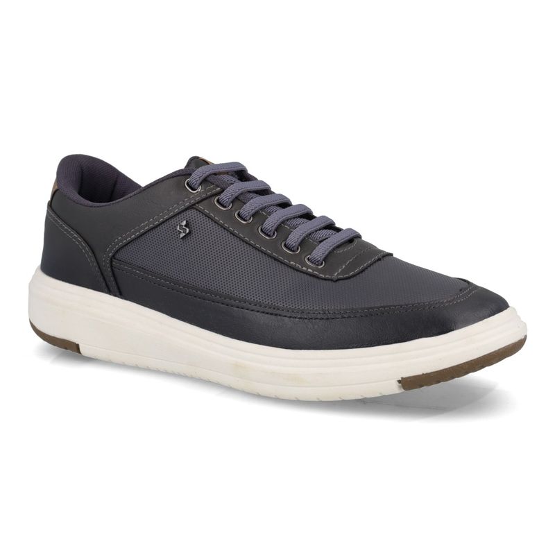 Cazzac Tenis Casual 106 CAZ SPA 33D Chumbo Couro_4_999999992574246_