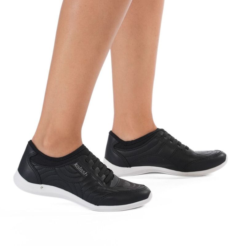 Tenis-Feminino-Casual-Costura-Kolosh-Preto