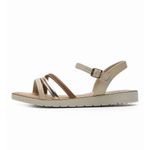 Sandalia-Feminina-Rasteira-Tiras-Fivela-Modare-Creme