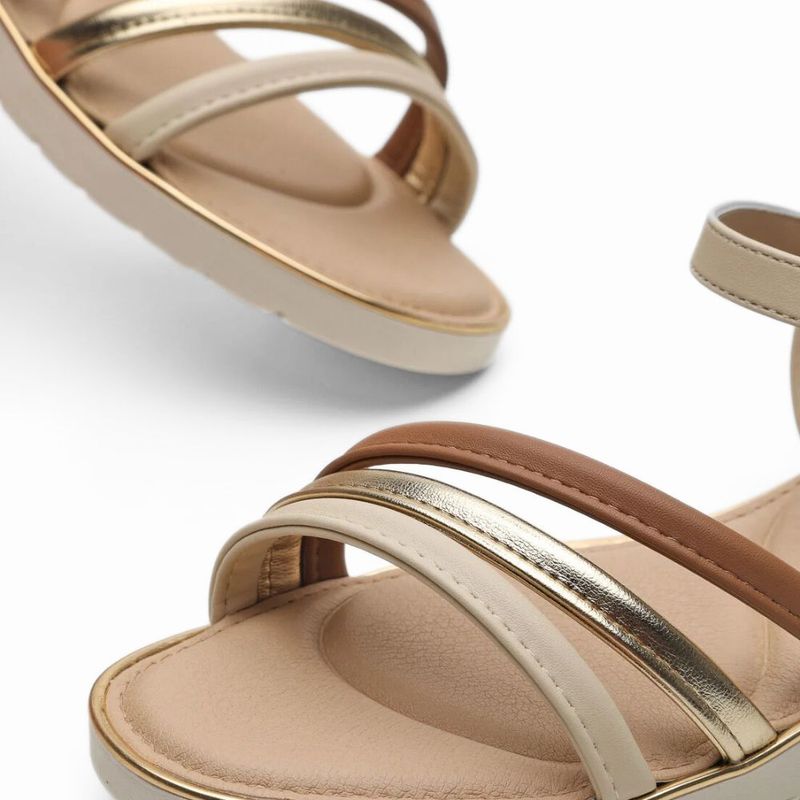 Sandalia-Feminina-Rasteira-Tiras-Fivela-Modare-Creme