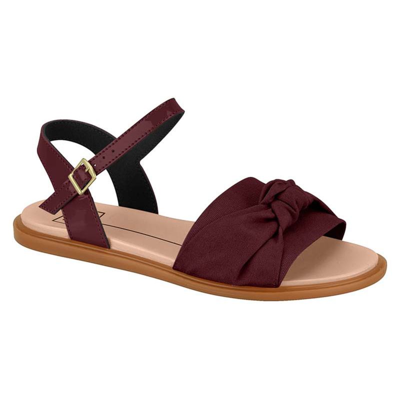 Sandalia-Feminina-Rasteira-Laco-Moleca-Vinho