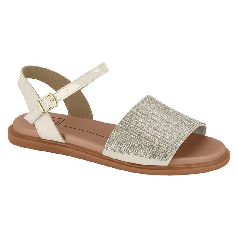 Sandalia-Feminina-Rasteira-Fechada-Moleca-Branco-Prata