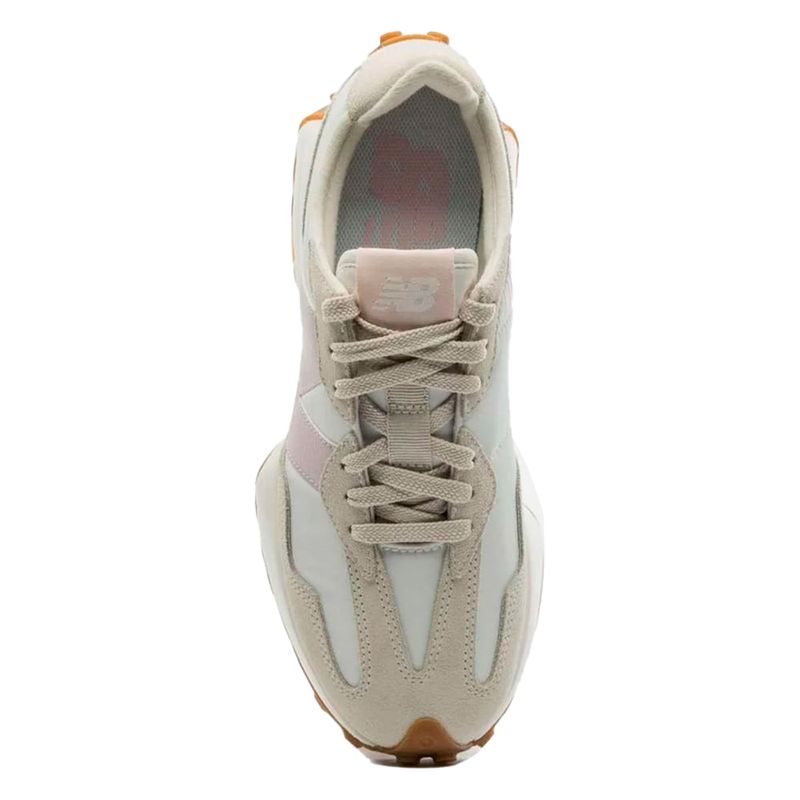 Tenis-Feminino-Casual-Logo-327v1-New-Balance-Bege-Rosa