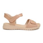 Sandalia-Feminina-Velcro-Comfortflex-Bege