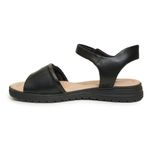 Sandalia-Feminina-Velcro-Comfortflex-Preta