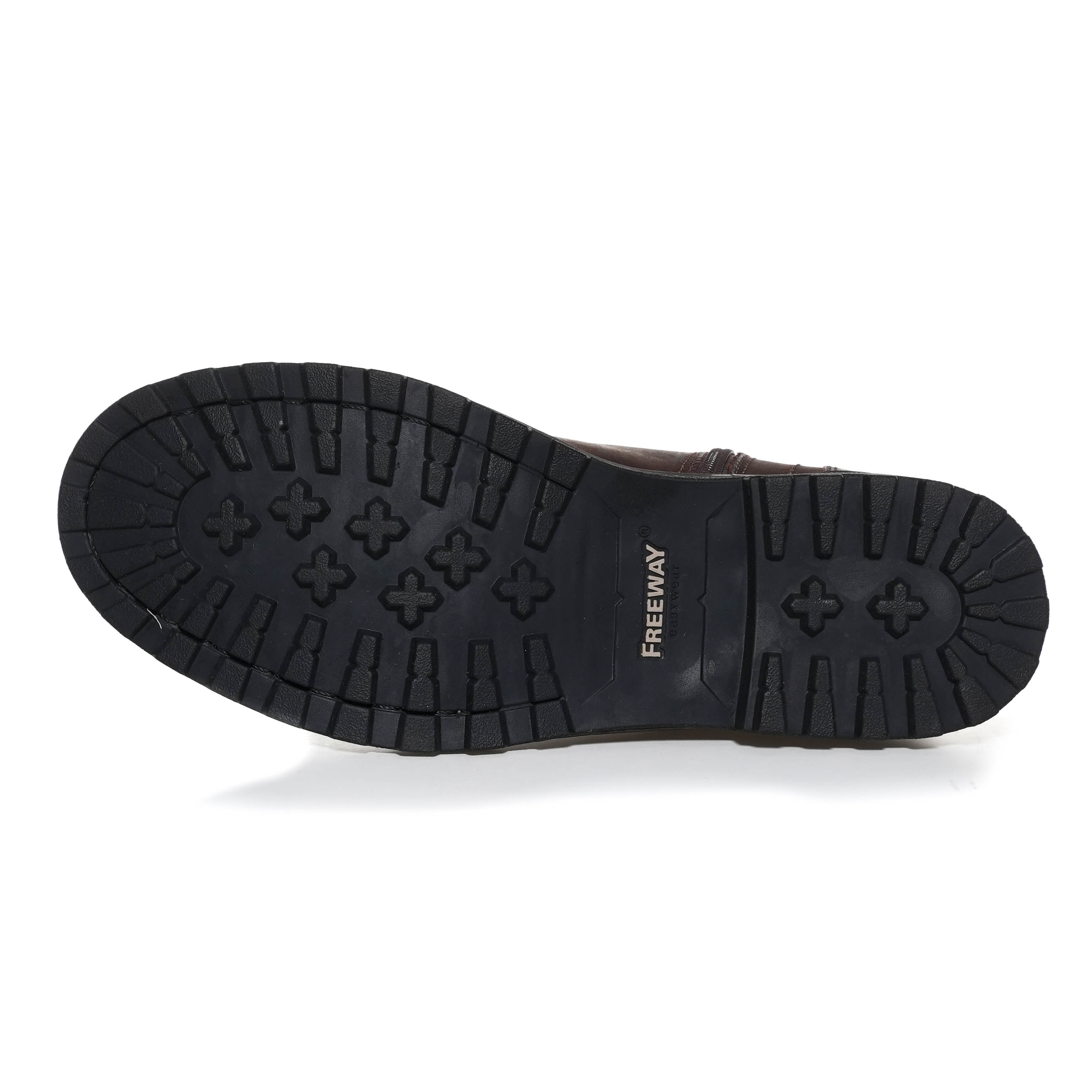 Bota Masculina Cadarço Ziper FreeWay Marrom-1739306861149