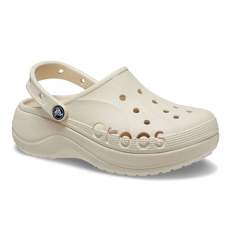 Babuche-Crocs-Baya-Plataforma-Unissex-Bege